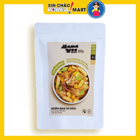 Sườn heo xì dầu Mama Woo 430g | 간장 돼지 갈비찜 430g