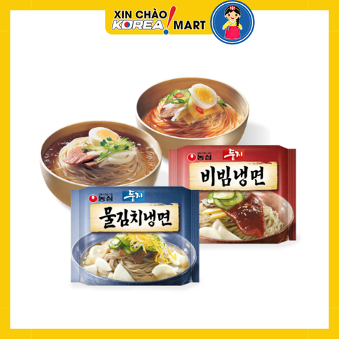 Mì lạnh Hàn Quốc Dongji Nongshim gói 162g  | [농심] 둥지냉면/비빔냉면 멀티팩 162g