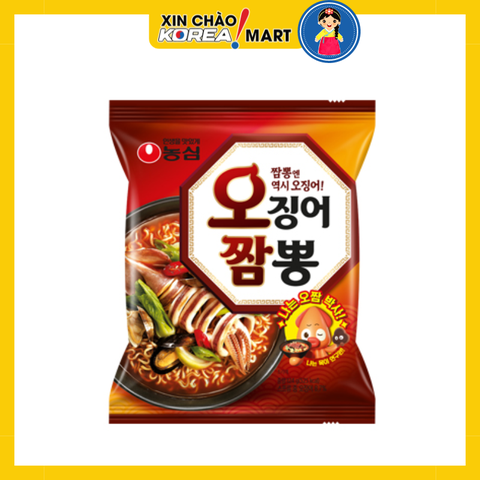 Mì Jjambbong mực cay Nongshim 124g | [농심] 오징어짬뽕 124g
