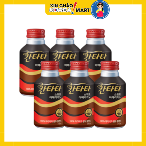 [Lốc 6 chai] Cà phê Cantata Sweet Americano 275ml | 칸타타 아메리카노커피 275ml