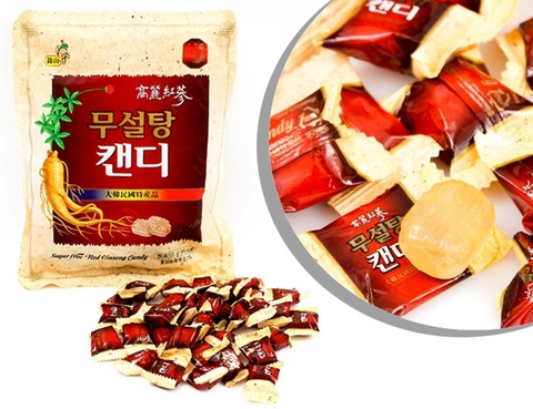 Kẹo hồng sâm không đường Hàn Quốc Red Ginseng 500g | 무설탕 캔디 500g
