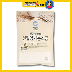 Muối nấu ăn Chungjungone 1kg 청정원 신안섬 보배 천일염 가는소금 요리용 1kg