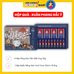 Hộp Qu� Tết Hồng S�m Cao Cấp KGC - Xu�n Phong Đắc � |  춘풍득의